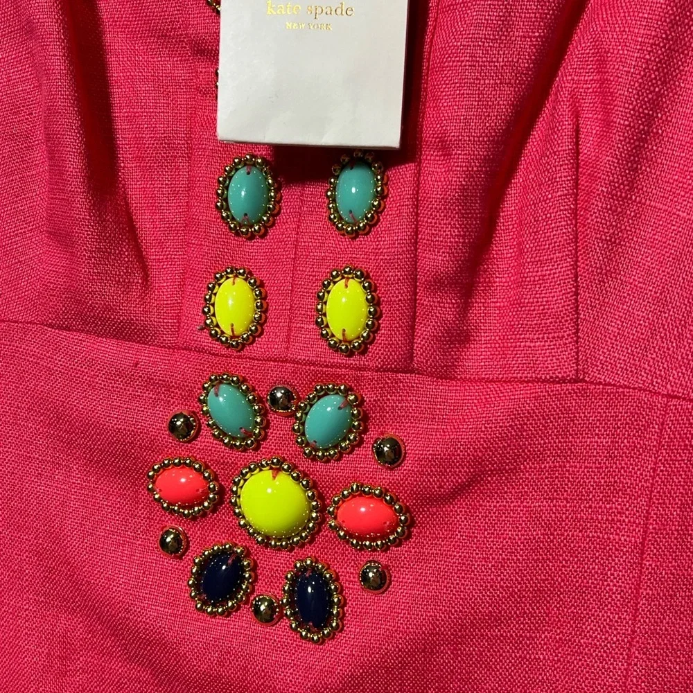 NWT Kate Spade Linen Blend Edith Dress- 2‎